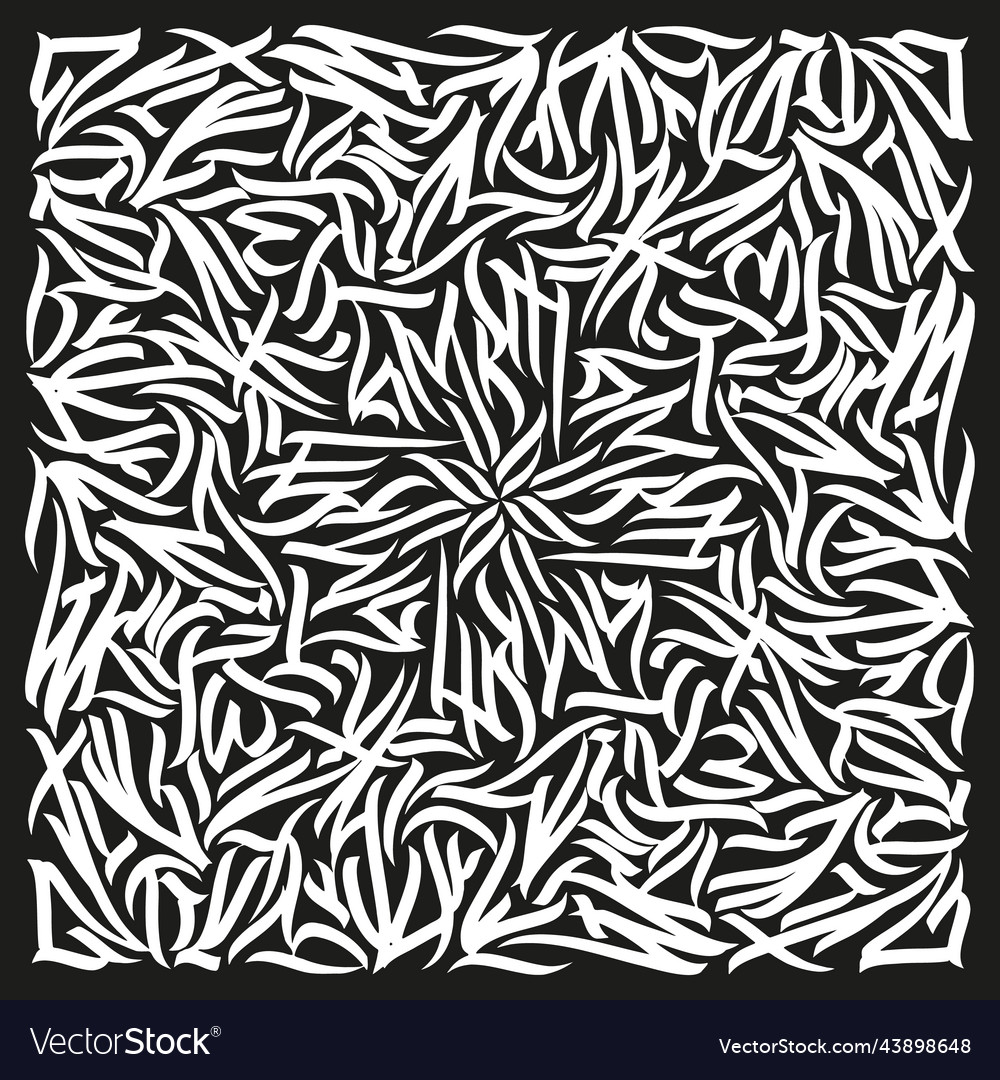 Abstract hand drawn brush line concept ornamental