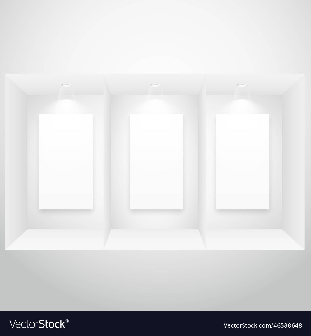 Display window with picture frame