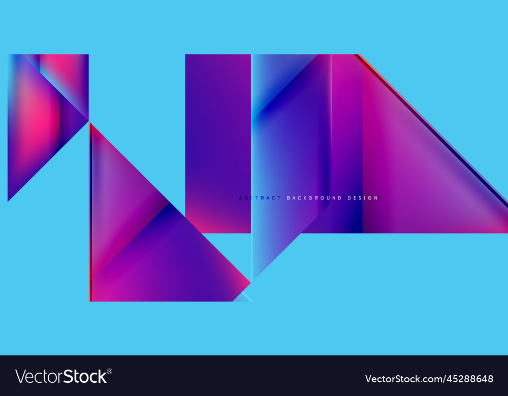 Dynamic triangle design with fluid gradient colors