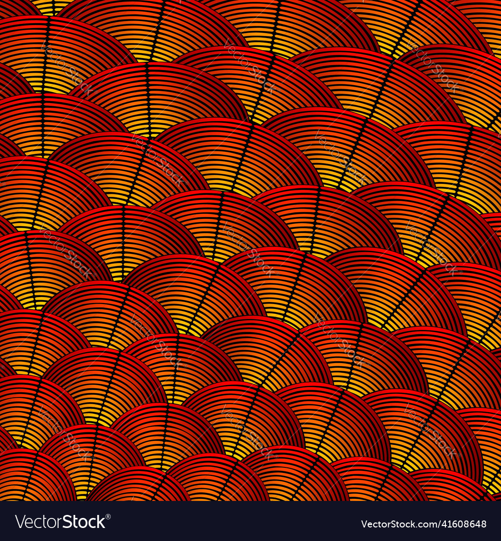 Feather styled background with curved lines vector image Feather styled background with curved lines