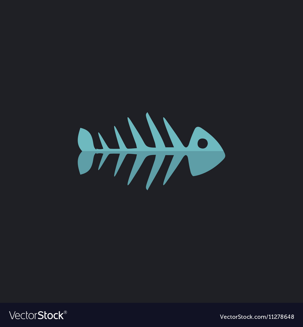 Fish skeleton computer symbol