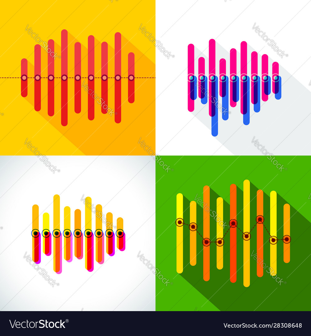Infographics set with overlapping bars and central vector image Infographics set with overlapping bars and central