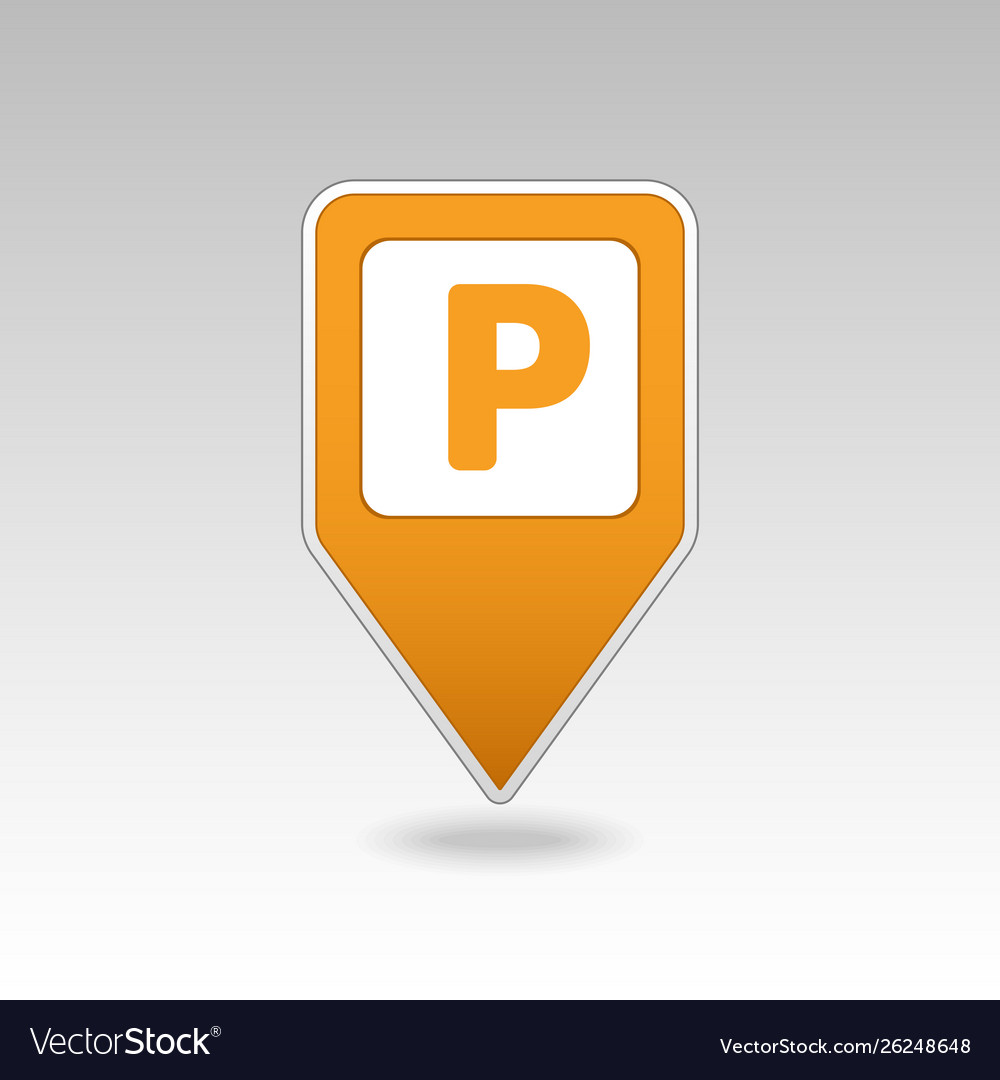 Parking pin map icon pointer markers