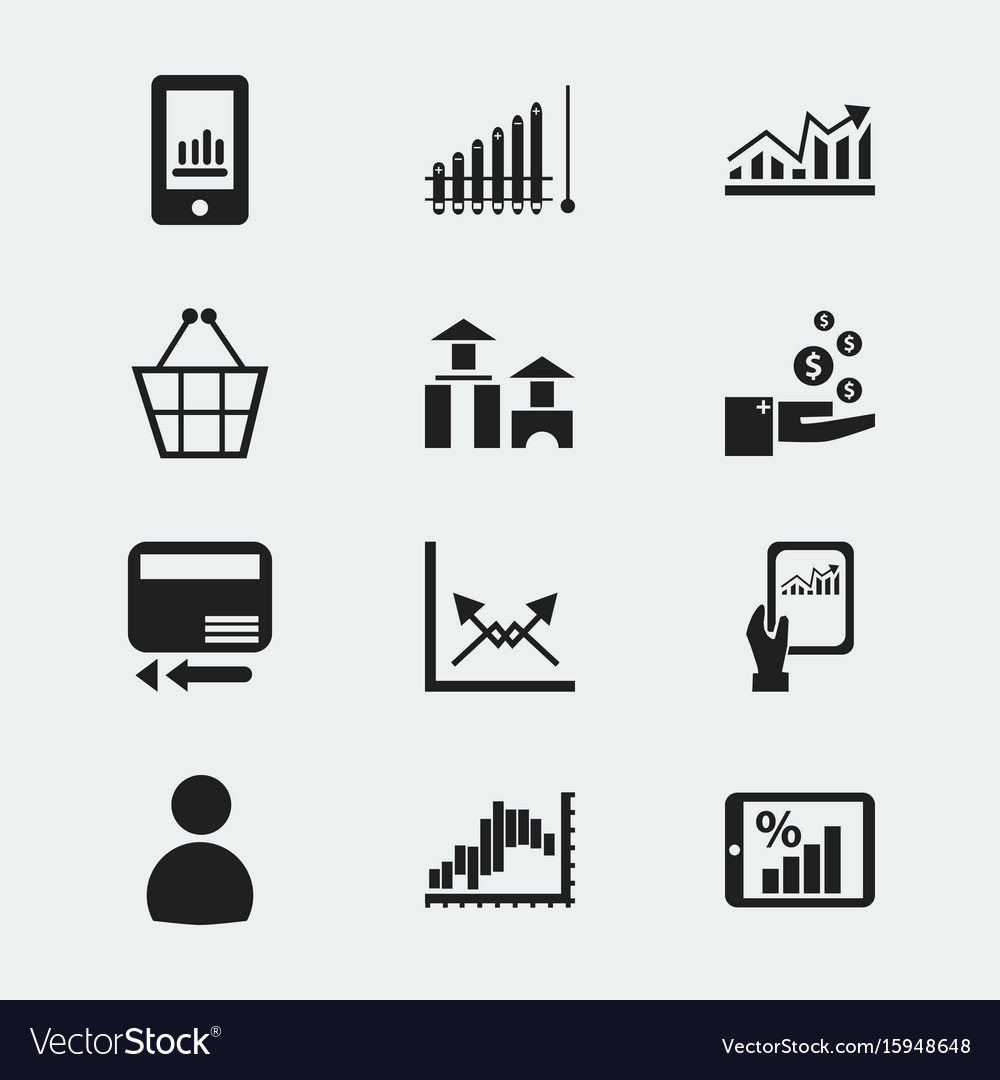 Set of 12 editable logical icons includes symbols