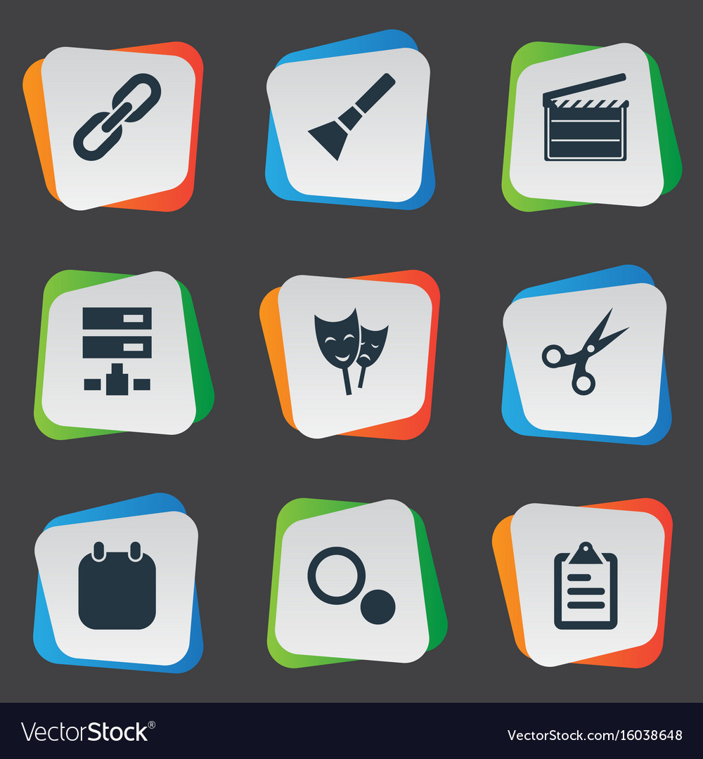 Set of simple design icons