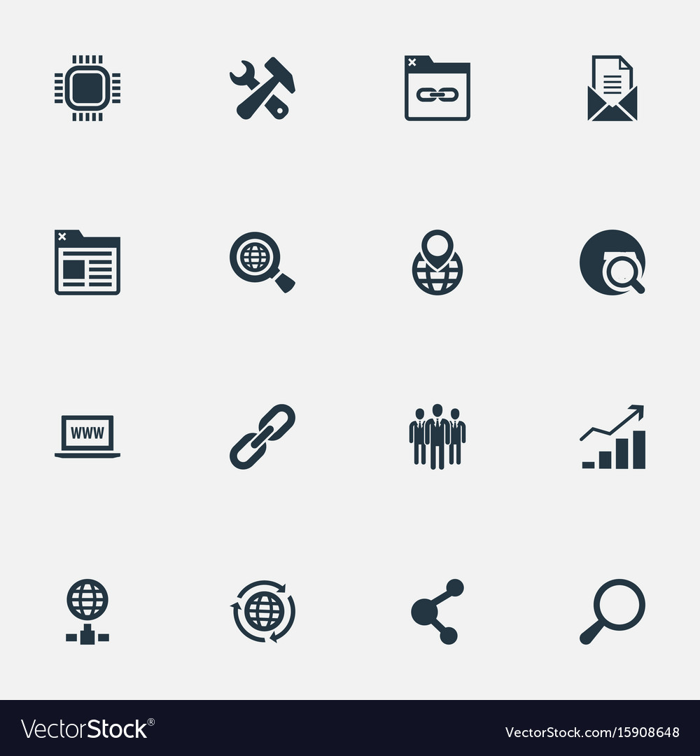 Set of simple review icons
