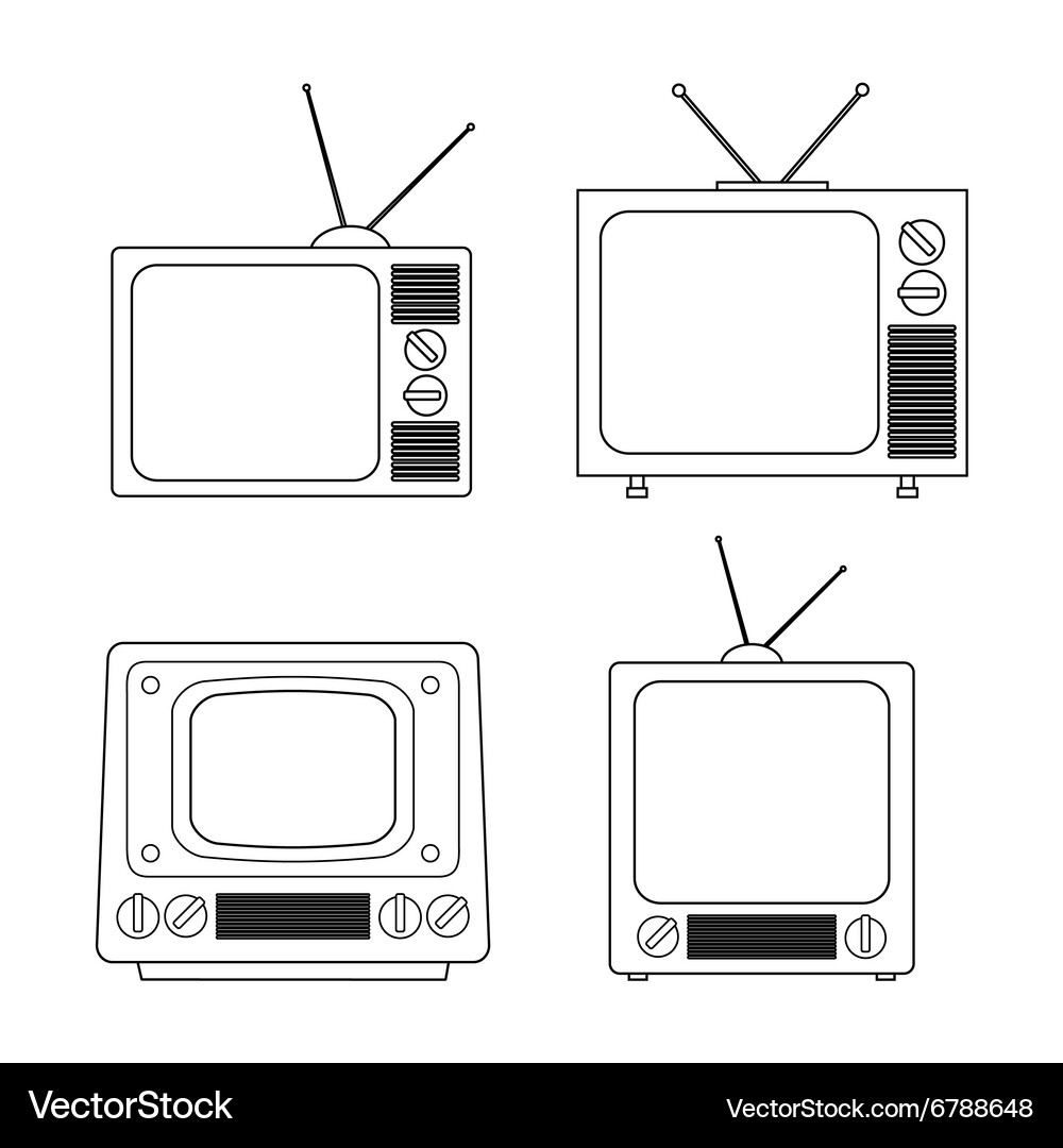 Tv screen icon Royalty Free Vector Image - VectorStock