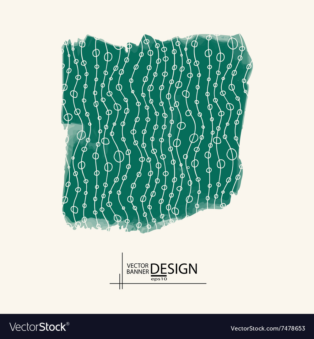 Abstract background with watercolor element