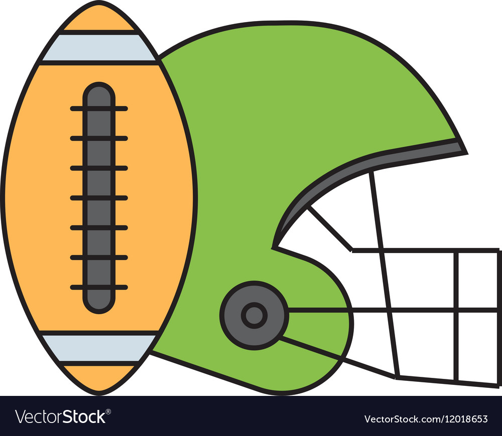 American football Royalty Free Vector Image - VectorStock