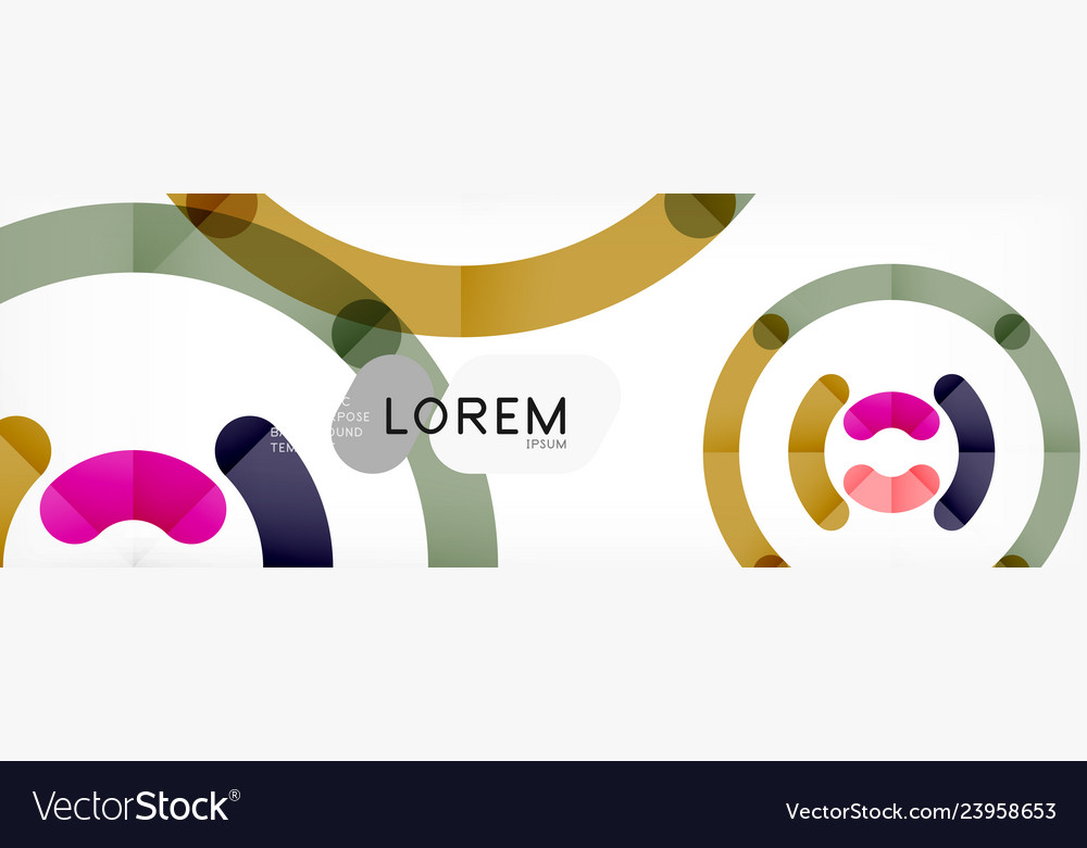 Circular lines design background vector image Circular lines design background
