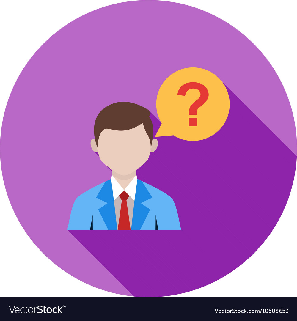 Customer question Royalty Free Vector Image - VectorStock