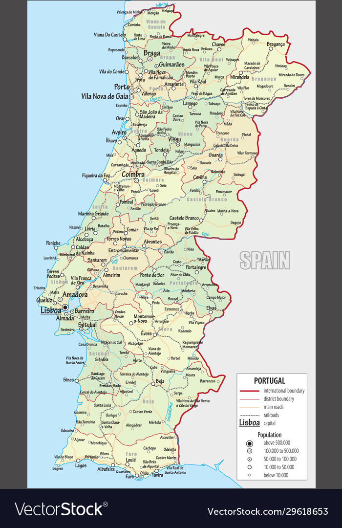 Administrative Vector Map Of The Five Regions Of Portugal Royalty Free SVG,  Cliparts, Vectors, and Stock Illustration. Image 173884464.