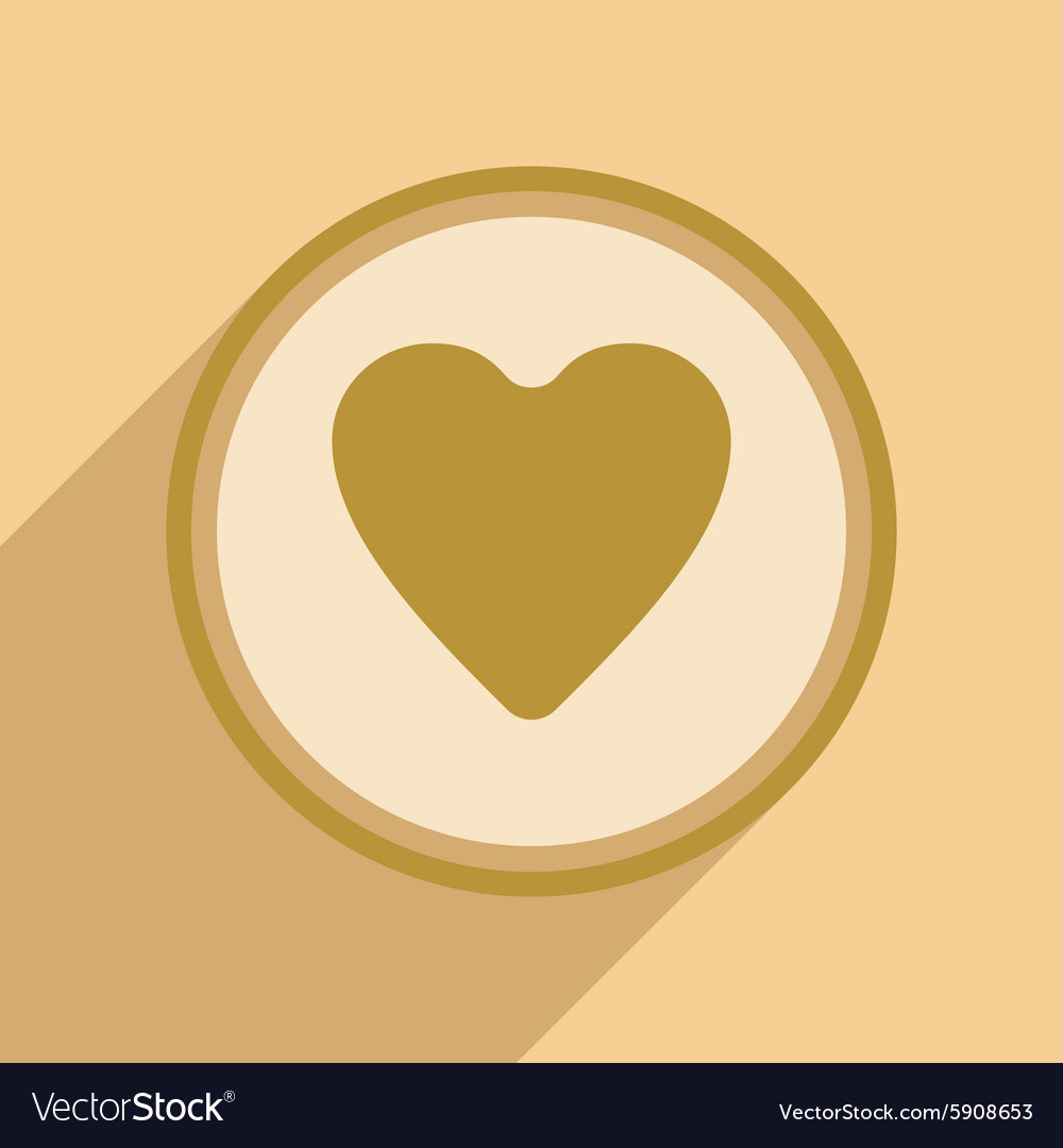 Flat with shadow icon and mobile application