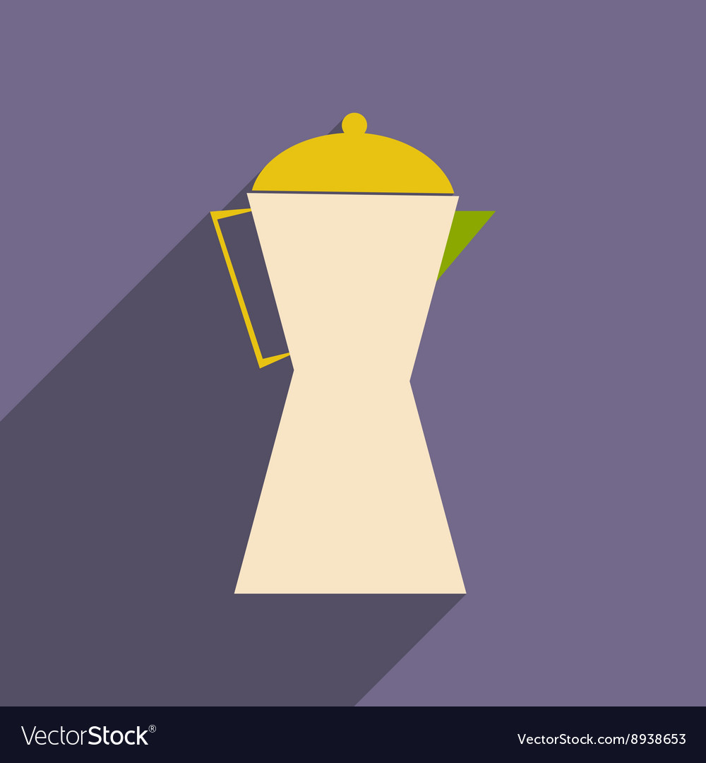 Flat with shadow icon and mobile application