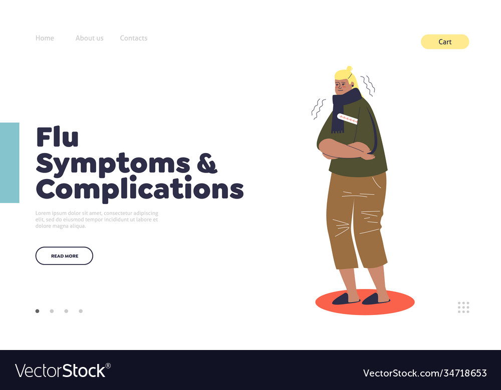 Flu symptoms and complications landing page