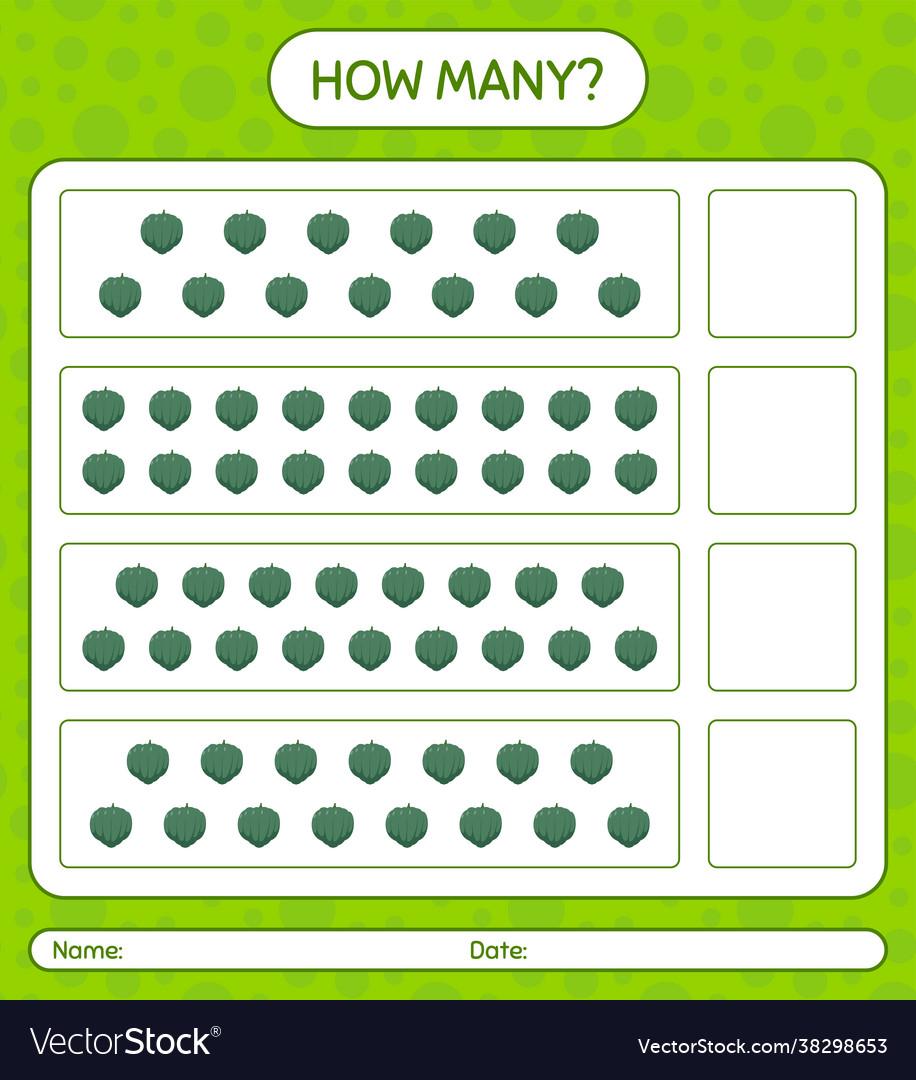 How many counting game with acorn squash