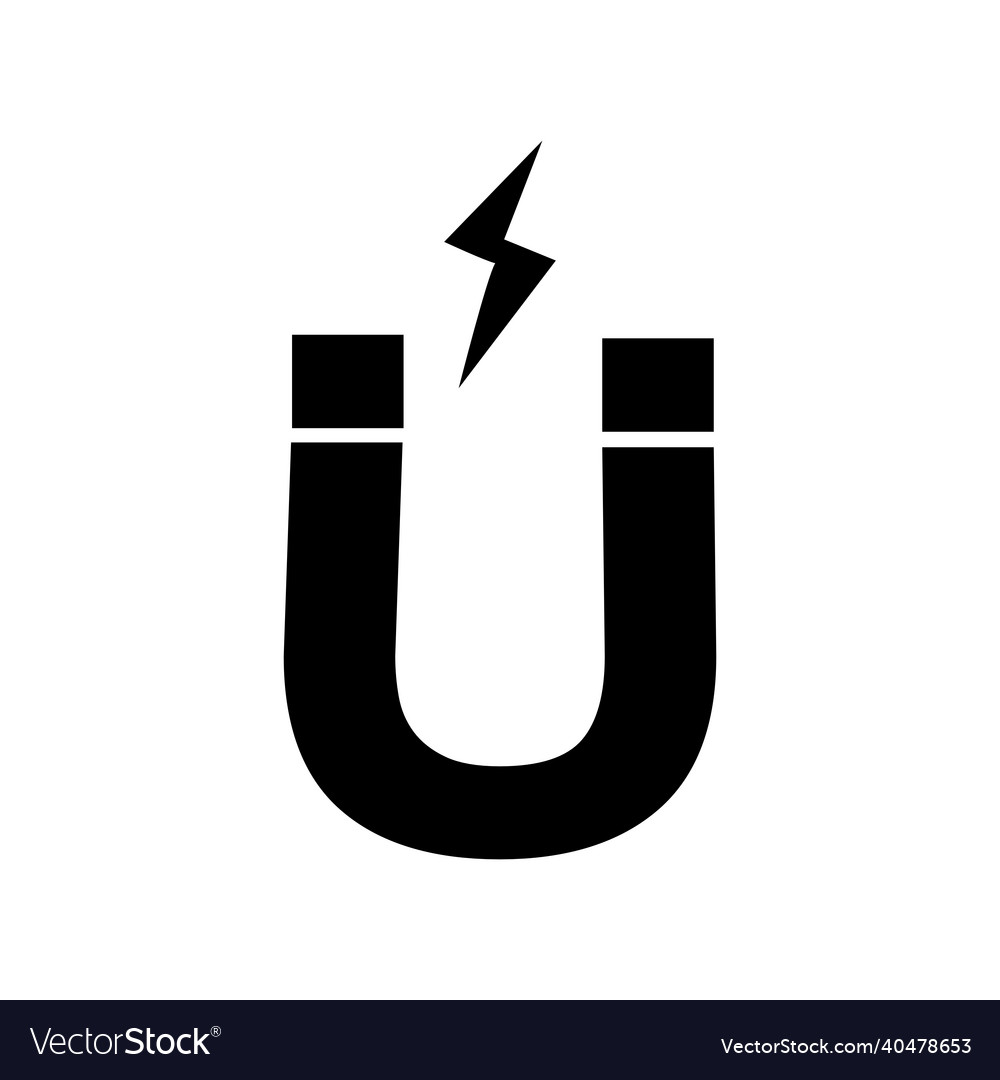 Magnet icon the concept of attraction
