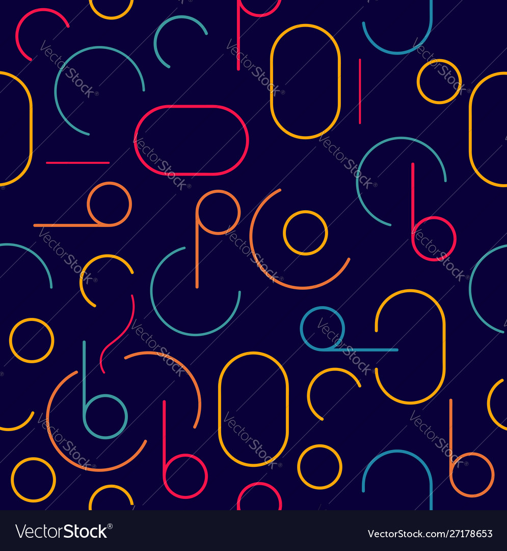 Retro colorful seamless circle pattern vector image Retro colorful seamless circle pattern