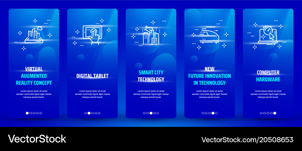Virtual augmented reality concept digital tablet Vector Image