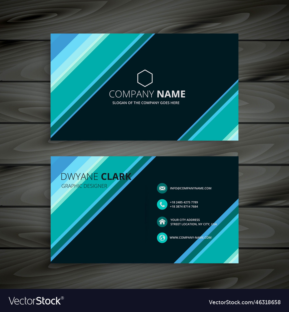 Abstract modern business card design template Vector Image