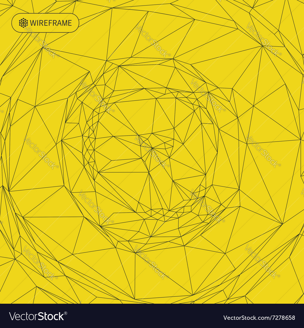 Abstract Network Wireframe Background