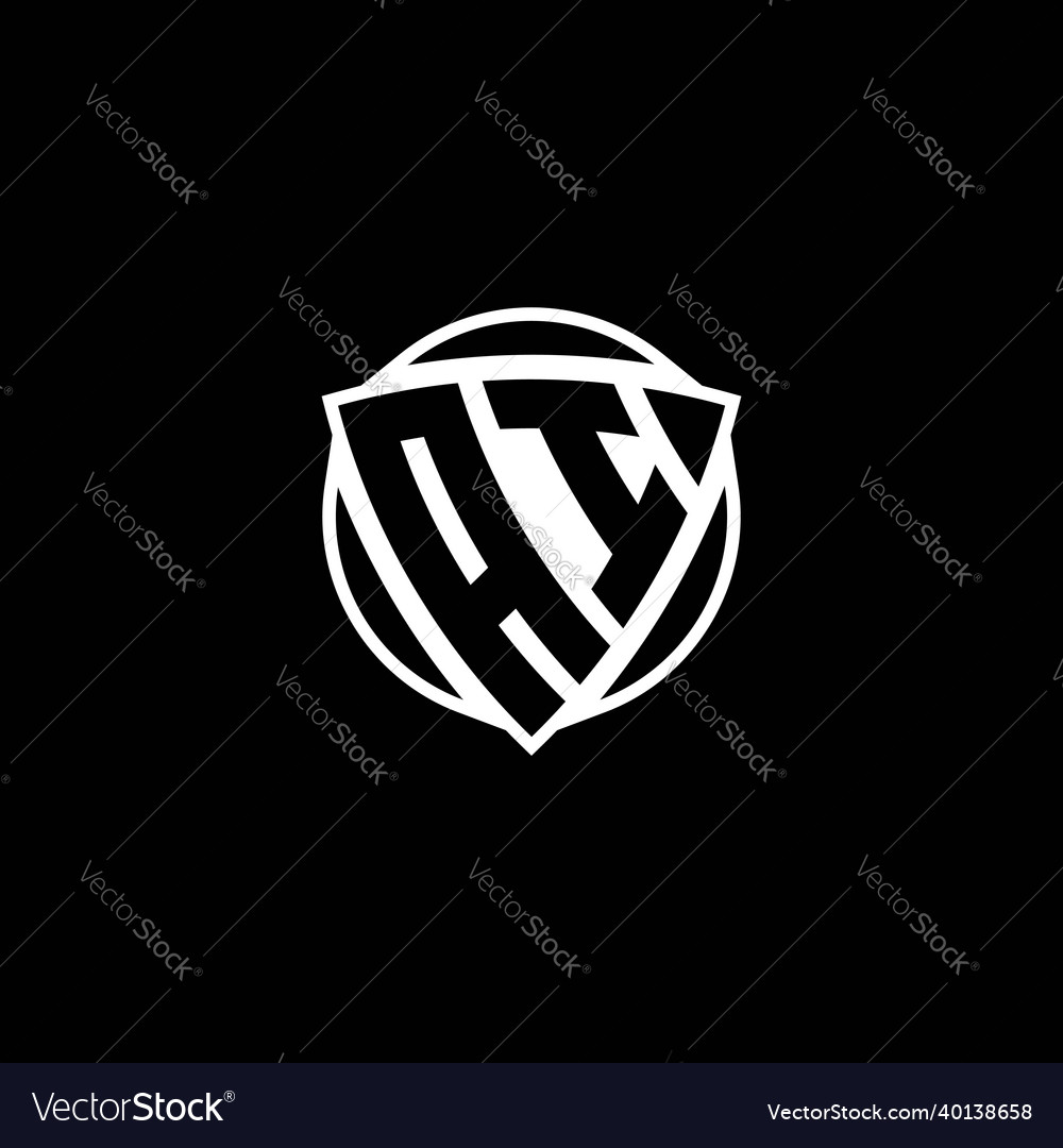 Ai logo monogram triangle shield and circle shape