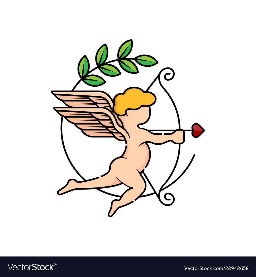 Cupid icon valentines day symbol