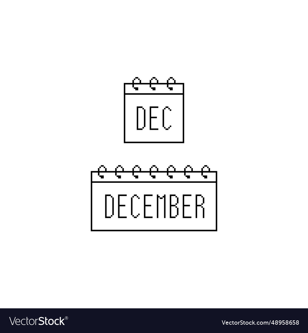 December calendar logo icon