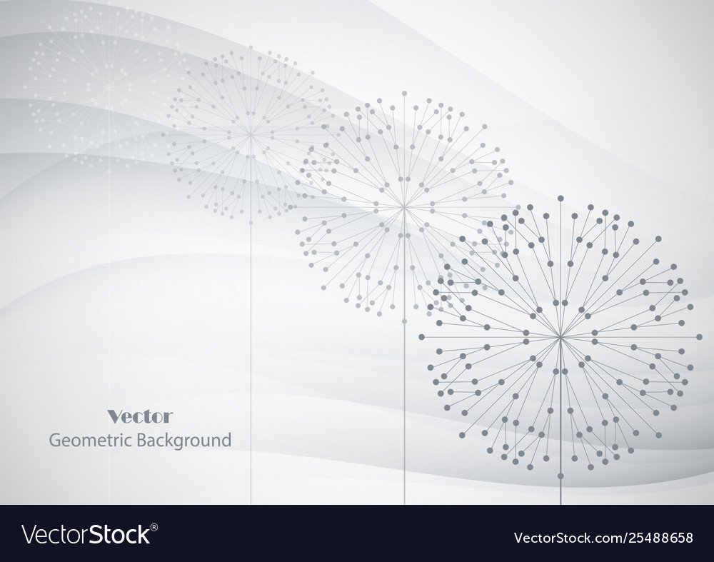 Geometrisches Muster mit verbundenen Linien und Punkten vector image Geometrisches Muster mit verbundenen Linien und Punkten