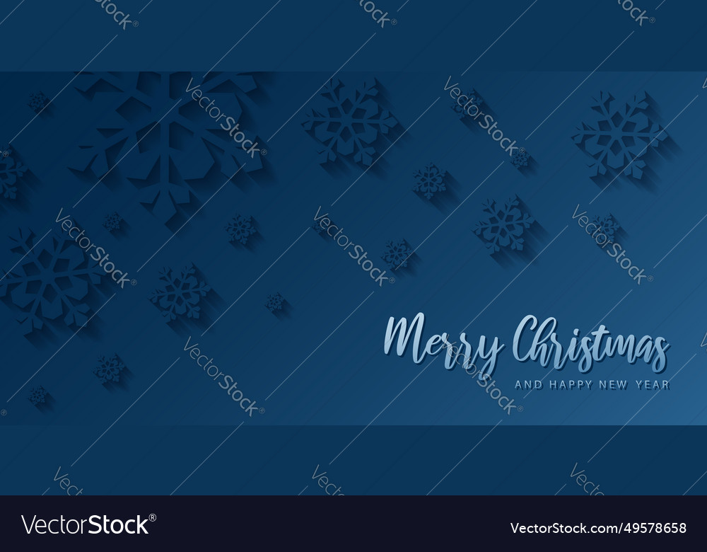 Merry Christmas Card Banner Frame Royalty Free Vector Image