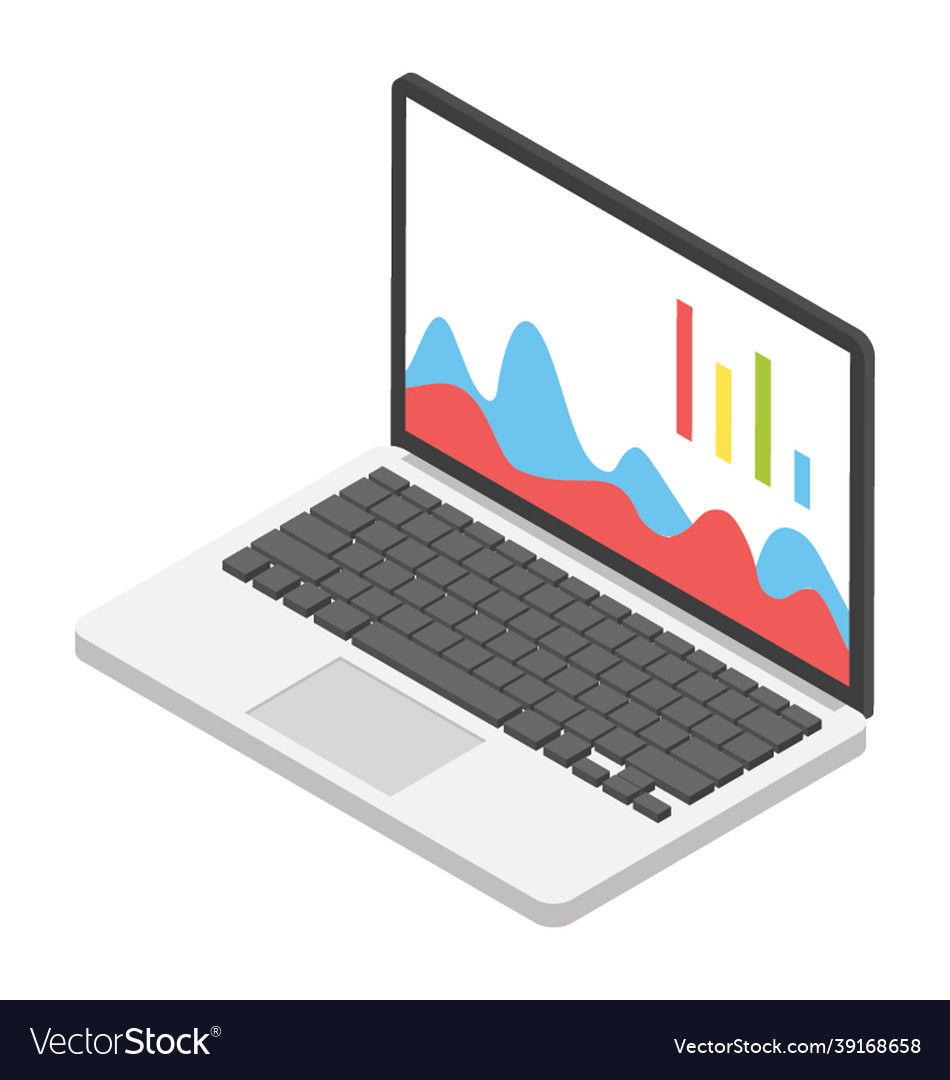 Mountain chart Royalty Free Vector Image - VectorStock