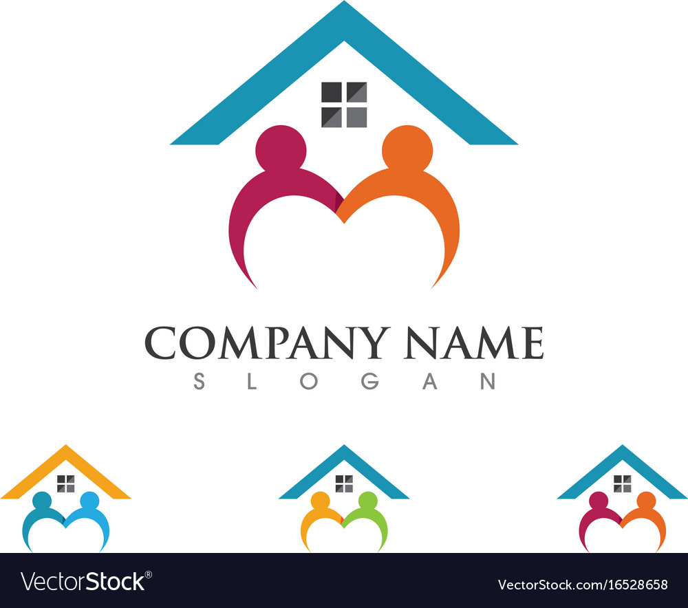 Real estate property and construction logo design Vector Image