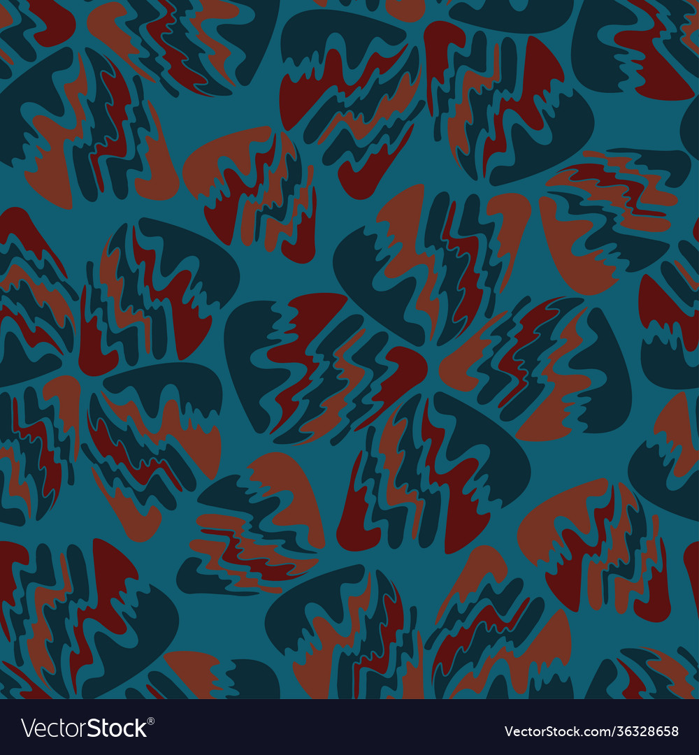 Seamless pattern with abstract geometric oval