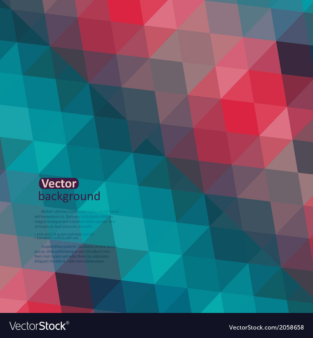 Spectrum geometric background made of triangles