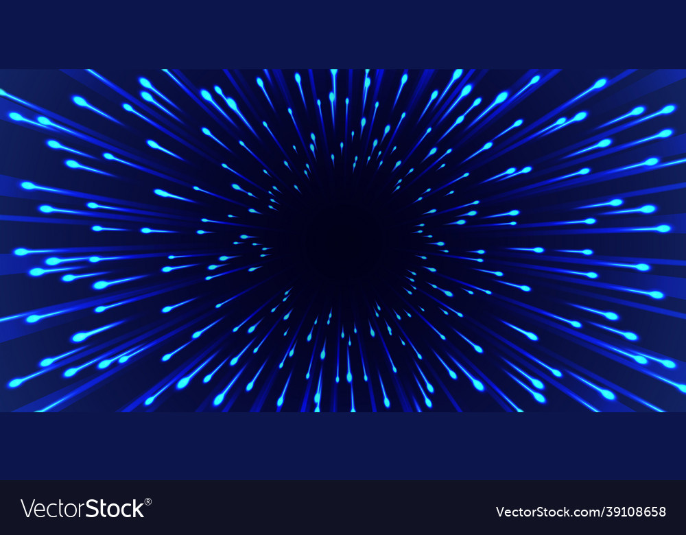 Zoom or warp space background Royalty Free Vector Image