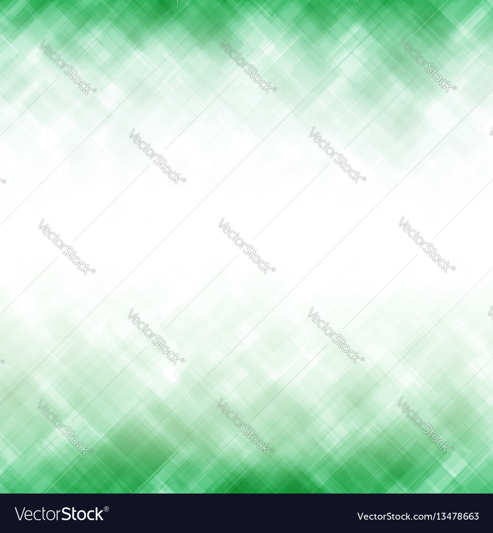 Abstract green background square mosaic pattern vector image Abstract green background square mosaic pattern