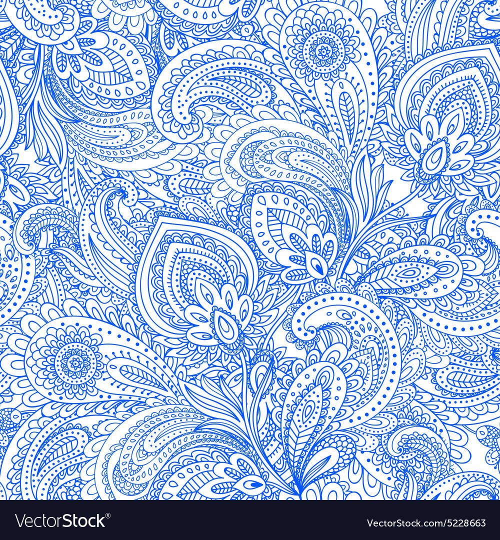 Beautiful floral leaf seamless pattern Royalty Free Vector