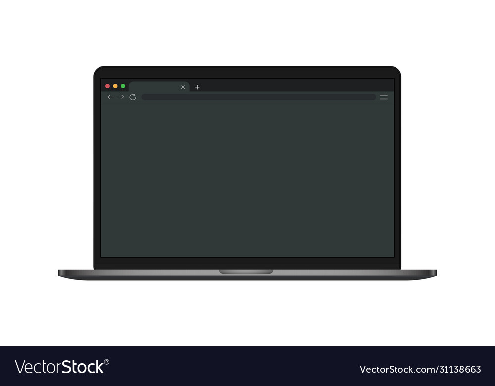 Computer browser web window screen mockup