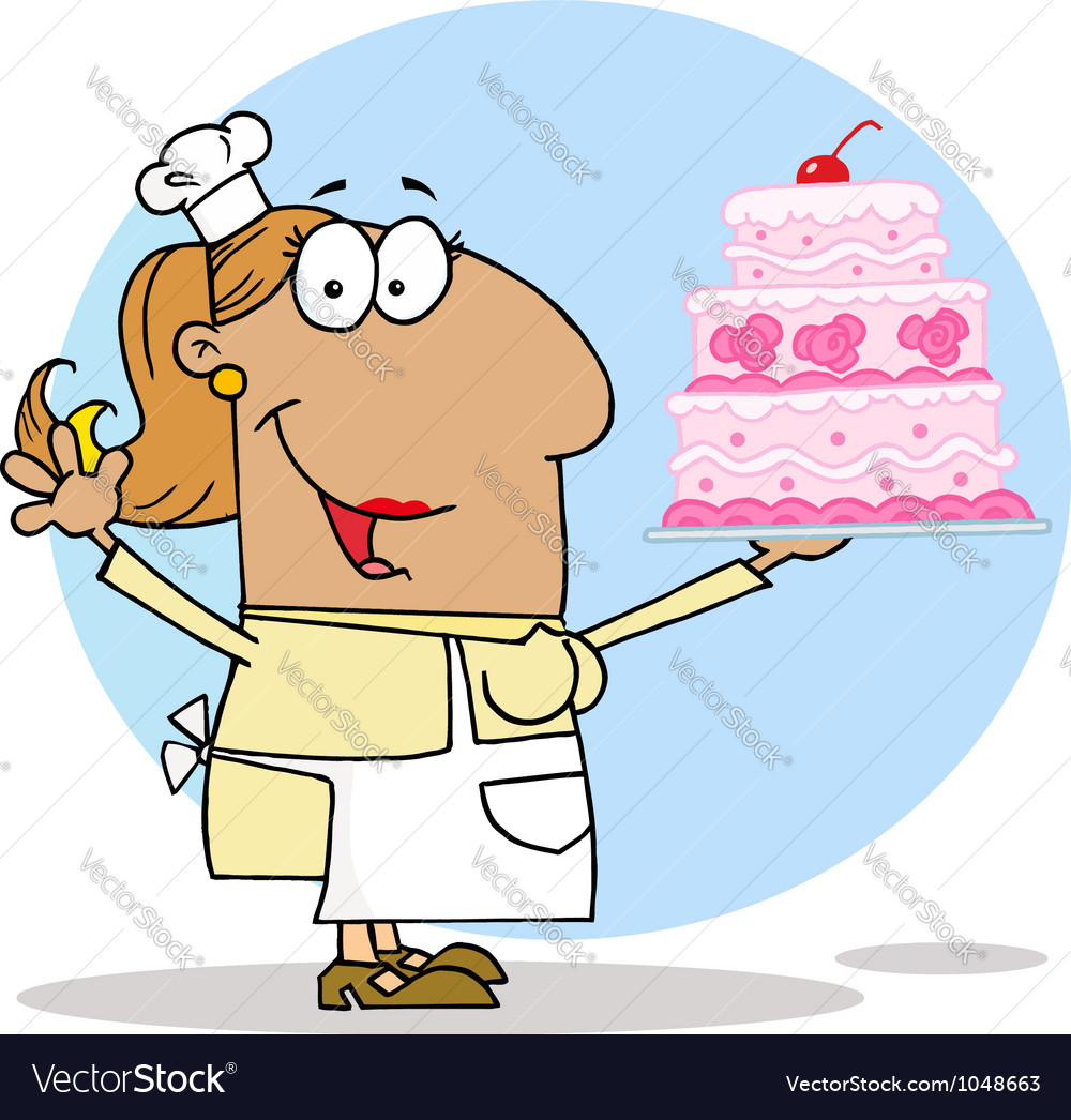 Süße Kuchen Maker Frau