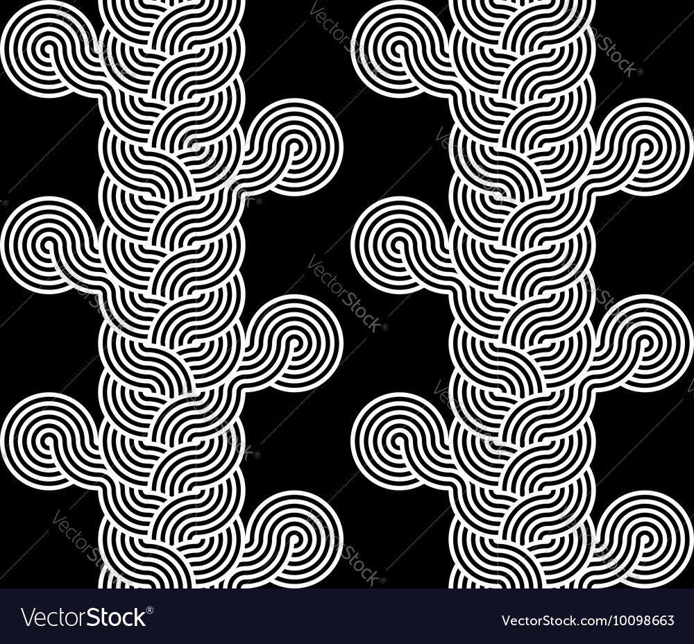 Design nahtlose monochrome interlaced Muster