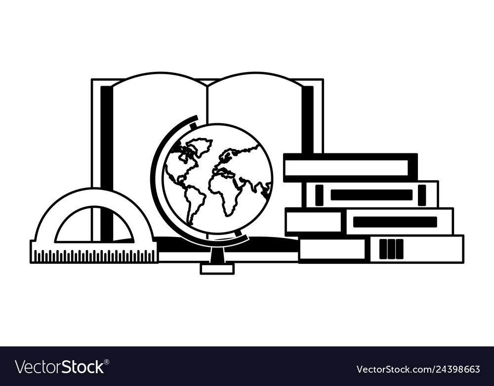 Education supplies school Royalty Free Vector Image