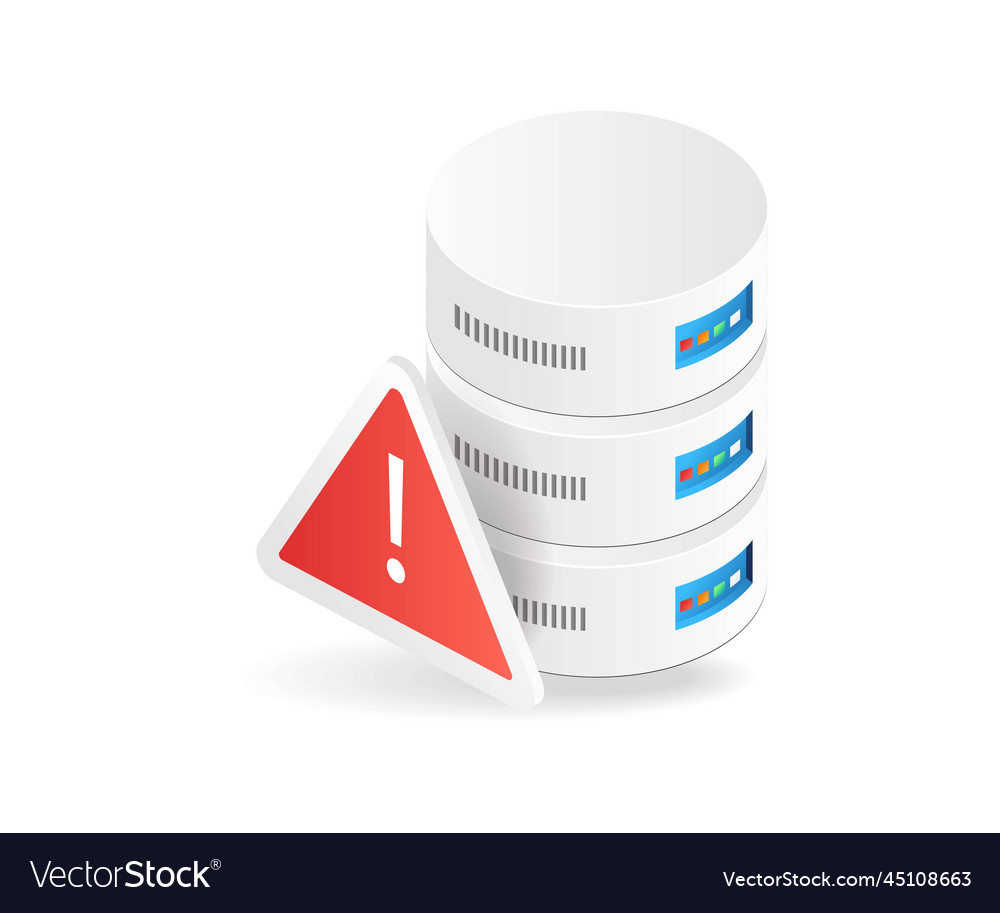Flat isometric 3d database hardware error