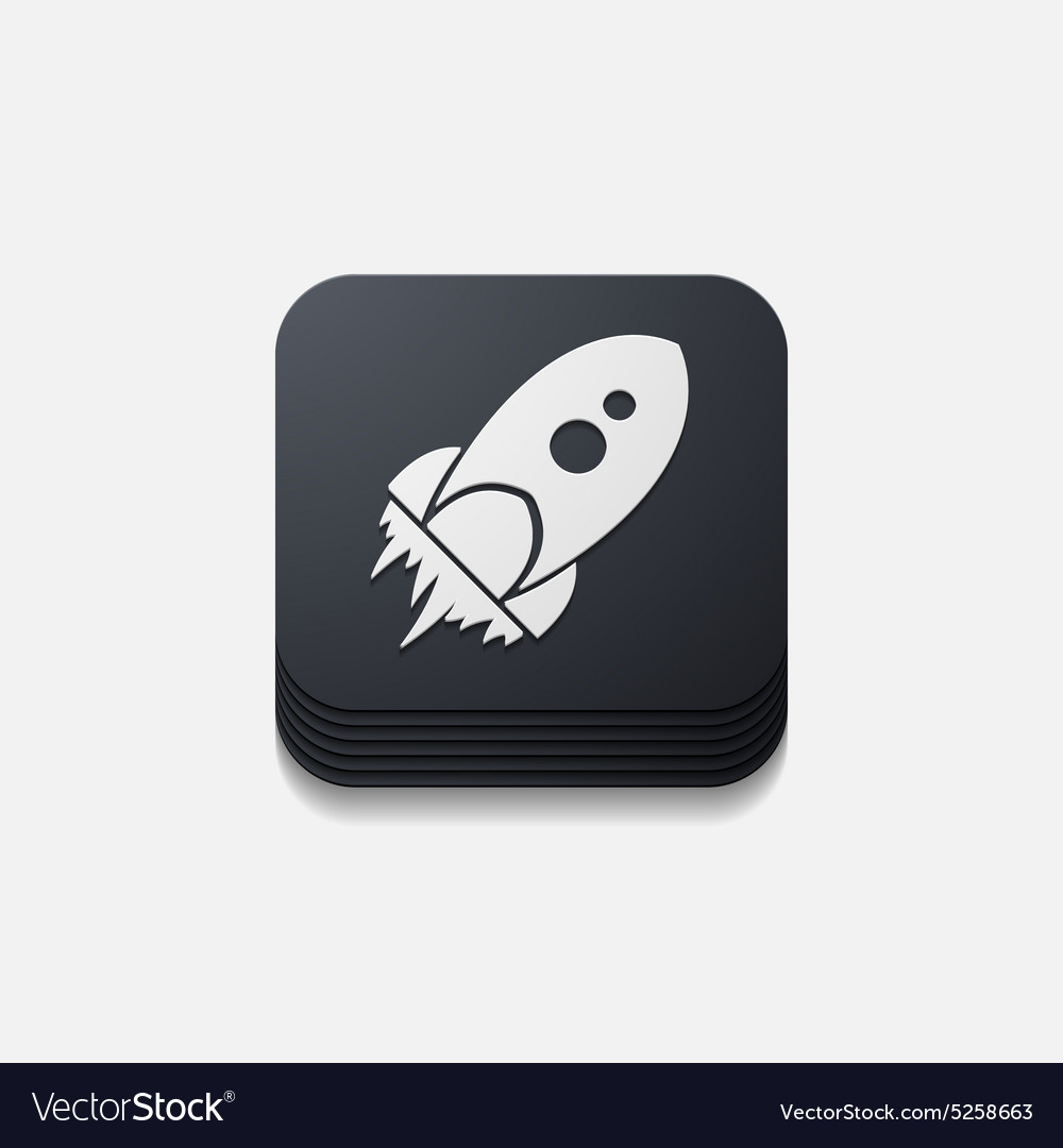 Rocket Button Icon