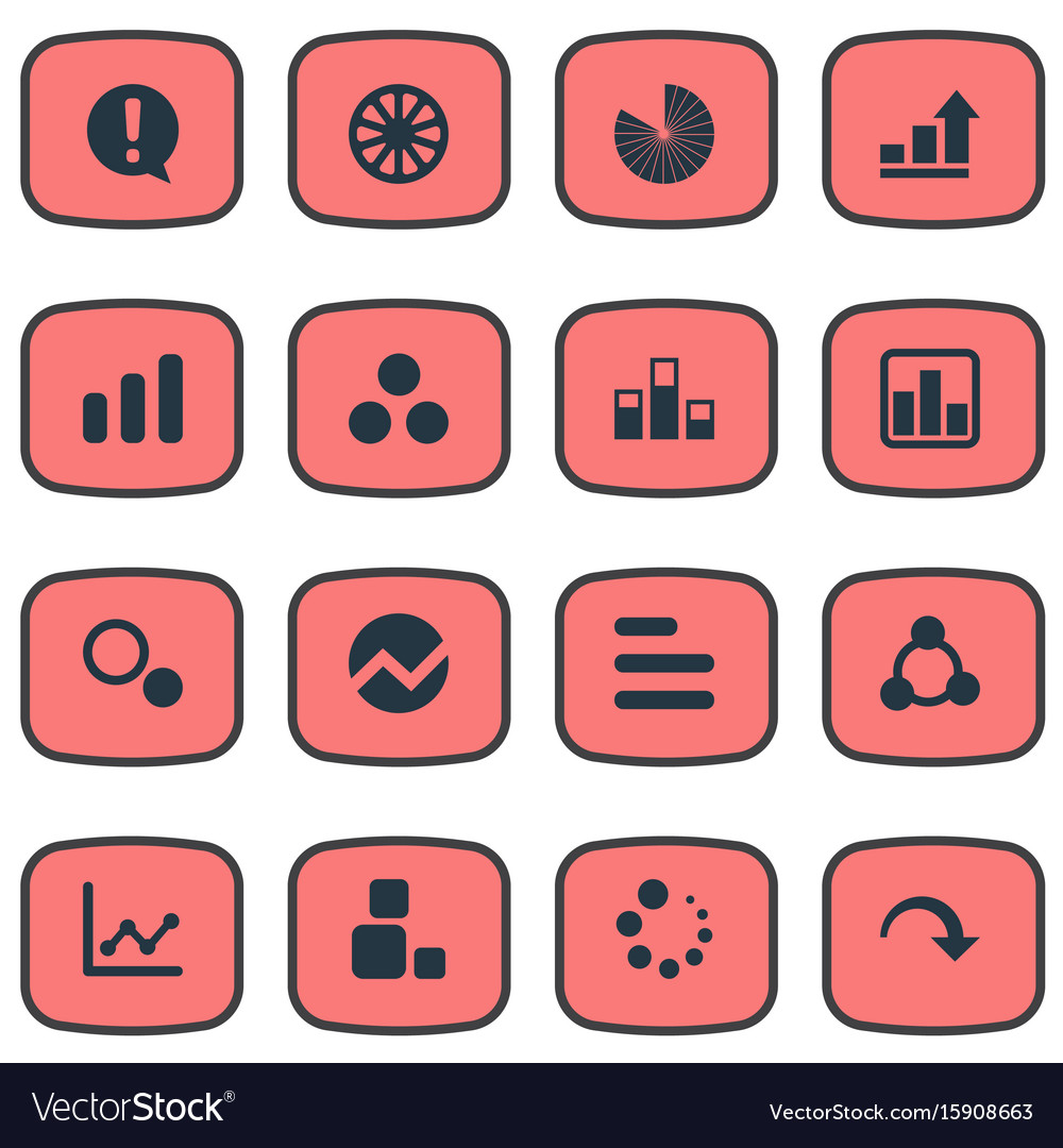 Set of simple icons element