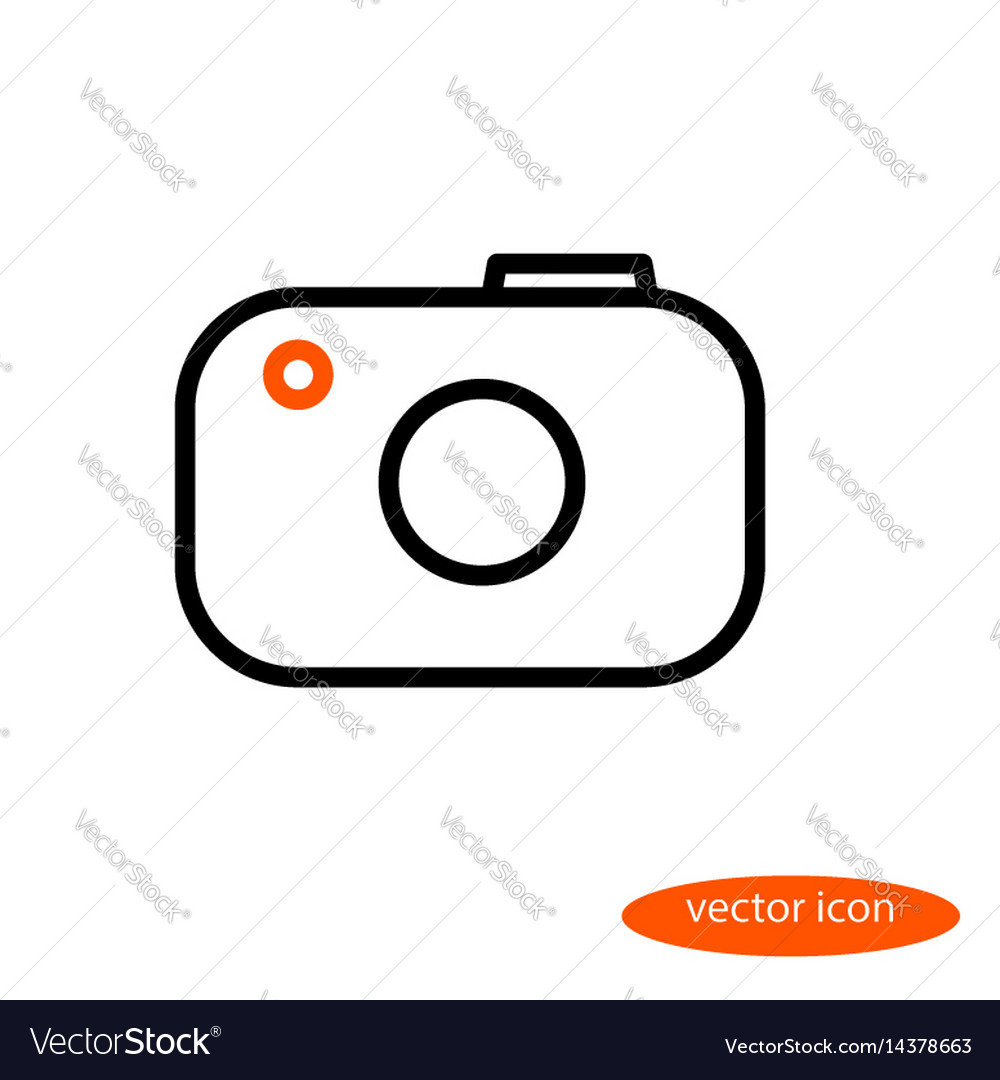 Simple line image of the camera