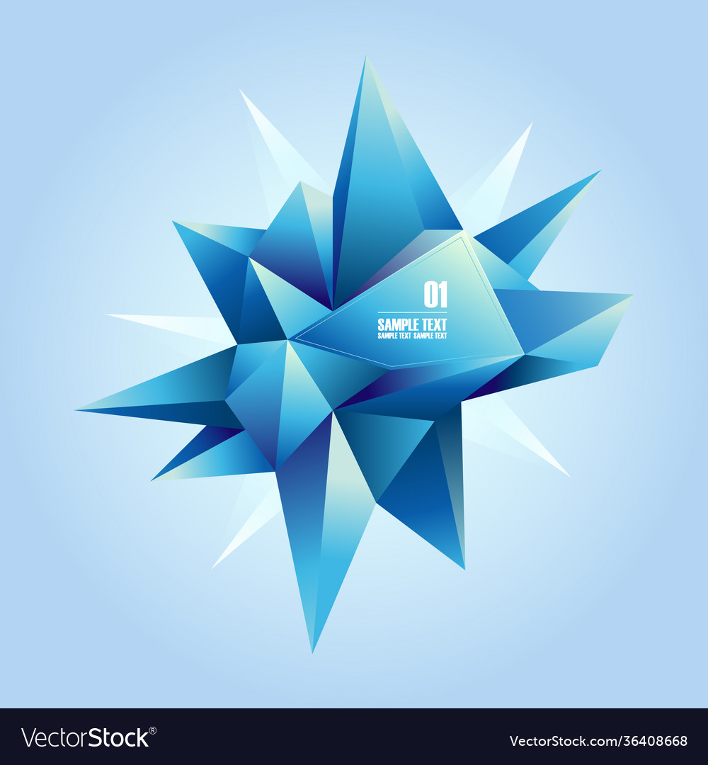Abstract geometric form Royalty Free Vector Image