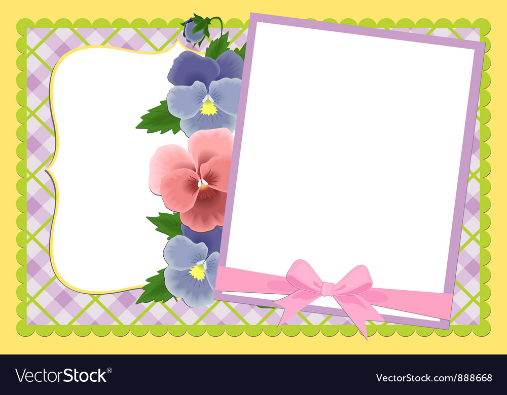 Blank template for photo frame