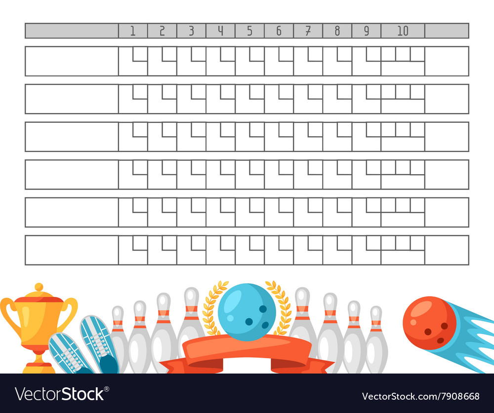 Bowling Score Sheet Printable