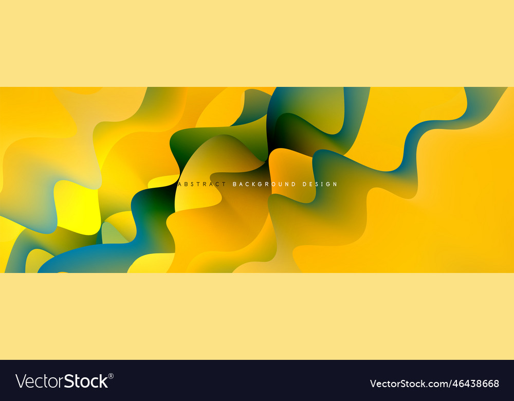 Dynamic liquid waves abstract background