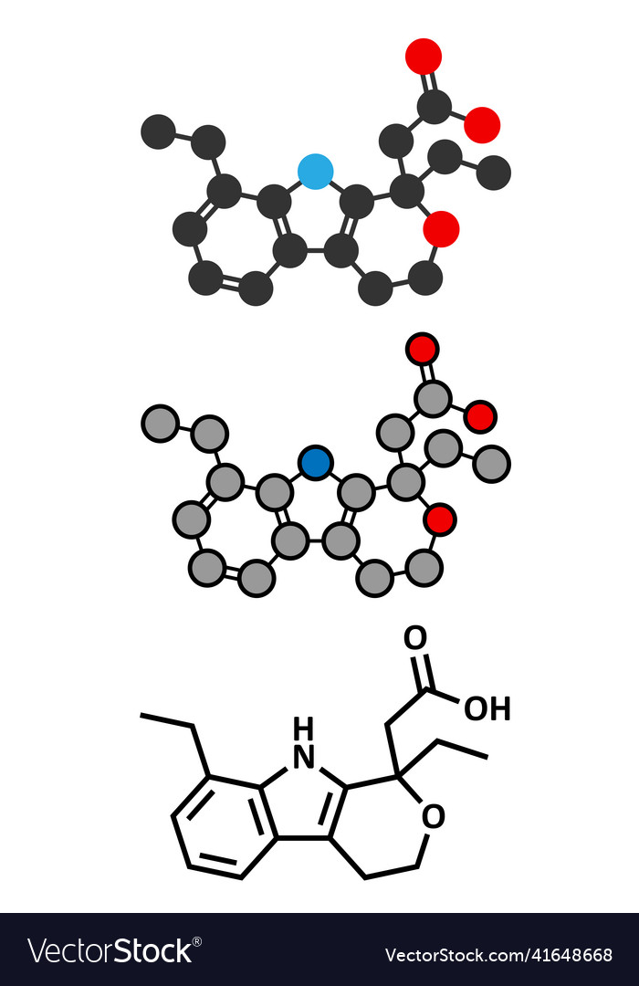 Etodolac nsaid drug molecule